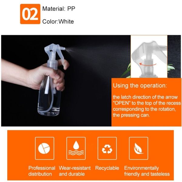 LW-SM08 Plastic Spray Bottles Leak Proof with Trigger Sprayer, 200ml - Image 5
