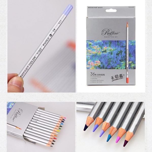 Professional Art Sketch Coloring Books Drawing Vibrant Colors 36-color Wooden Colored Pencils Set - Image 2