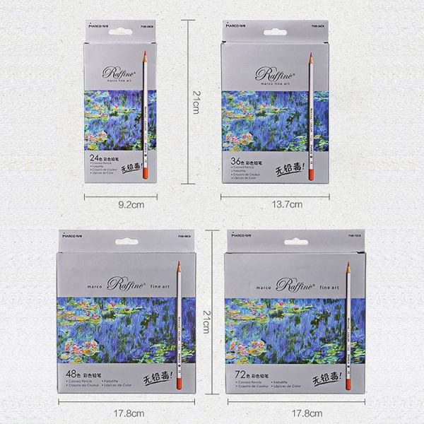 Professional Art Sketch Coloring Books Drawing Vibrant Colors 36-color Wooden Colored Pencils Set - Image 5