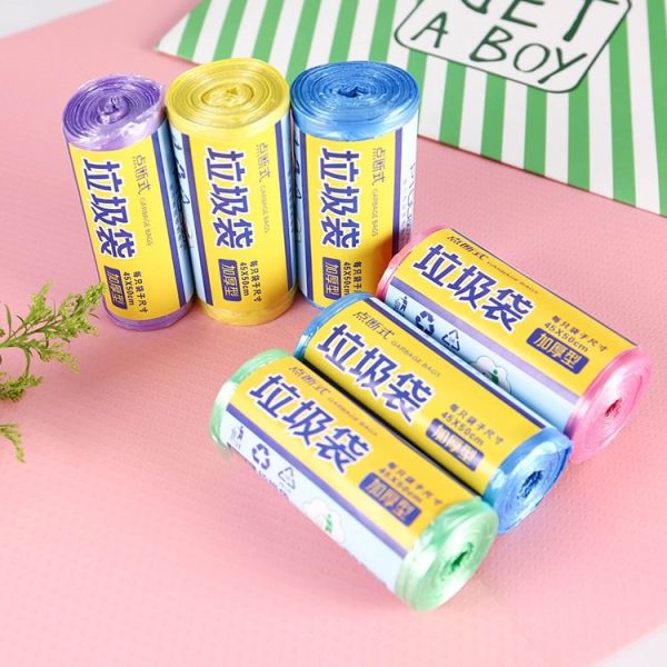 1 Rolls Household Colour Thickening Big Garbage Bags (30 PCS Per Roll), Random Color Delivery, Size: 45*50cm - Image 7