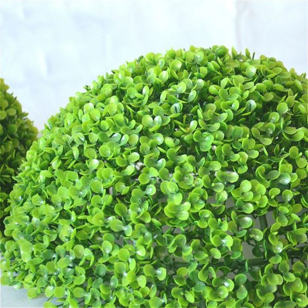 Artificial Aglaia Odorata Plant Ball Topiary Wedding Event Home Outdoor Decoration Hanging Ornament, Diameter: 6.7 inch - Image 3