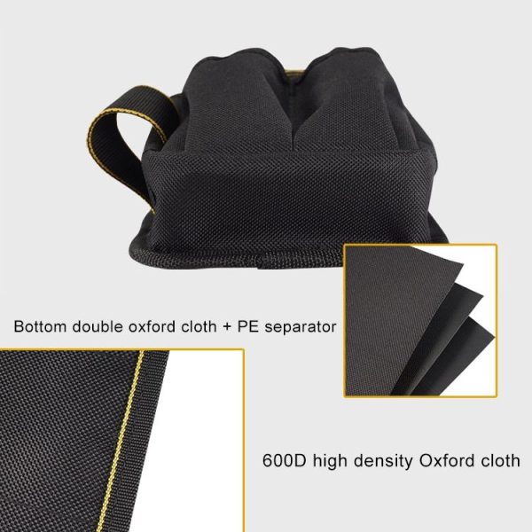 Professional Oxford Cloth Electrician Belt Pouch Convenient Tool Bag (Black) - Image 6