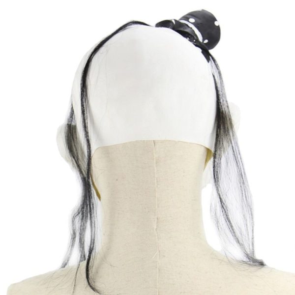 Halloween Festival Party Latex Devil Clown Frightened Mask Headgear, with Hair - Image 5