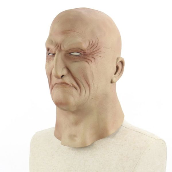 Halloween Festival Party Latex Underworld Boss Frightened Mask Headgear - Image 3