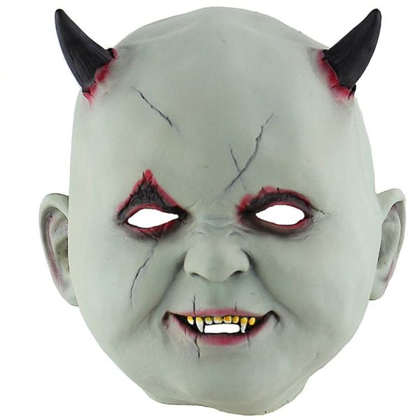 Halloween Festival Party Latex Devil Vampire Frightened Mask Headgear - Image 2