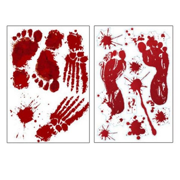 Halloween Decorations PVC Creative Blood-printed Wall Stickers Window Stickers, Size: 25*30cm, Random Style Delivery - Image 3