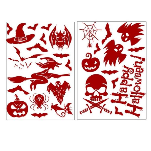 Halloween Decorations PVC Creative Blood-printed Wall Stickers Window Stickers, Size: 25*30cm, Random Style Delivery - Image 4
