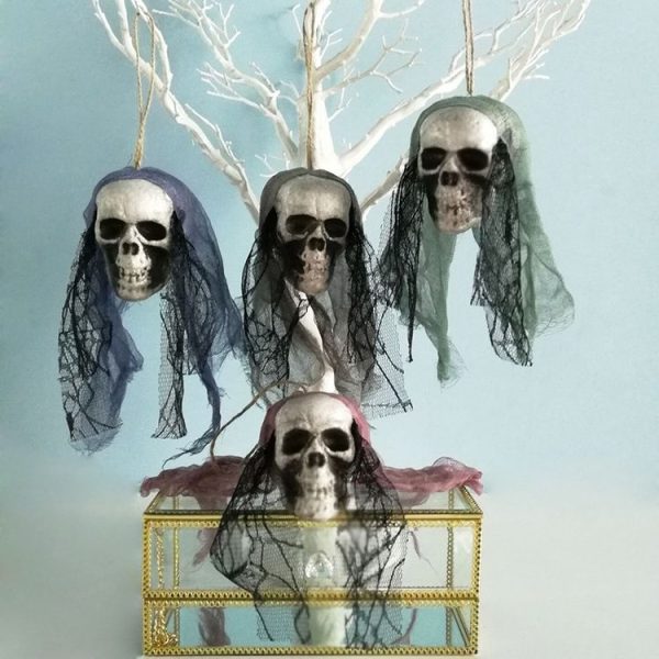 Halloween Decorations Bar KTV Scene Layout Props Bubble Skull Hanging Ornaments, Random Style Delivery - Image 5