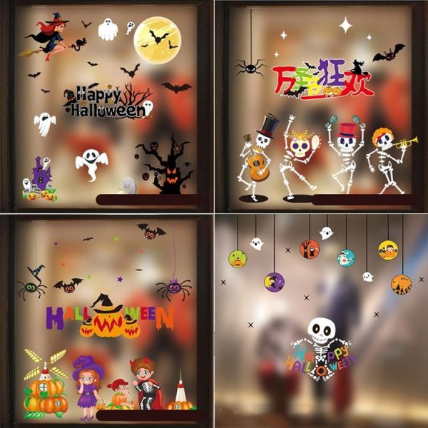 Halloween Decorations PVC Personalized DIY Glass Electrostatic Stickers, Random Style Delivery - Image 5