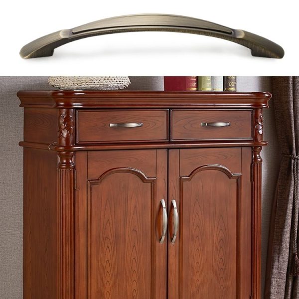 4091 Double White 96 Drawer Cabinet Door Bronze Handle - Image 6