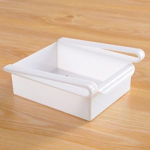 Drawer Style Fridge Preservation Layer Storage Rack (White)