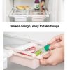 Drawer Style Fridge Preservation Layer Storage Rack (White) - Image 3