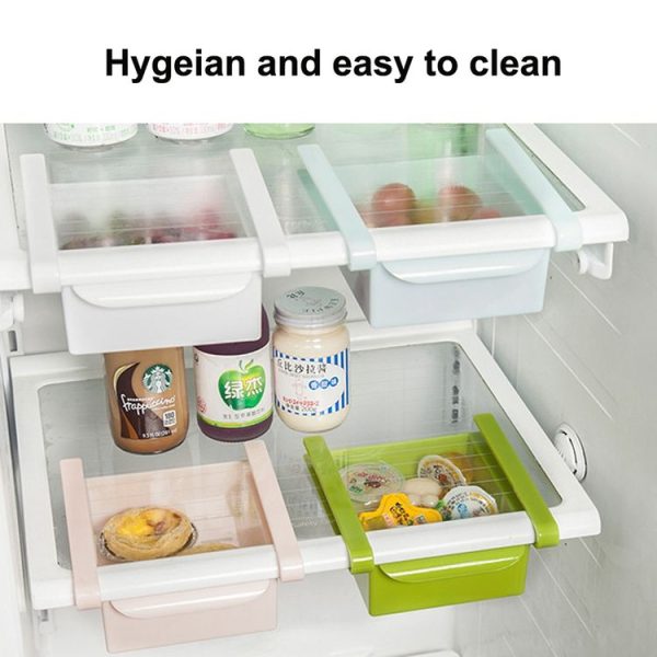 Drawer Style Fridge Preservation Layer Storage Rack (White) - Image 5