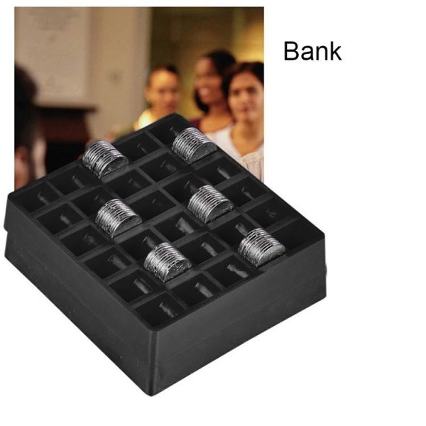 300 PCS Overlap Coins Game Coin Plastic Storage Box (Black) - Image 4