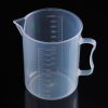 1000ml Thin Section PP Plastic Flask Digital Measuring Cup Cylinder Scale Measure Glass Lab Laboratory Tools (Transparent) - Image 2