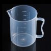500ml PP Plastic Flask Digital Measuring Cup Cylinder Scale Measure Glass Lab Laboratory Tools (Transparent) - Image 2