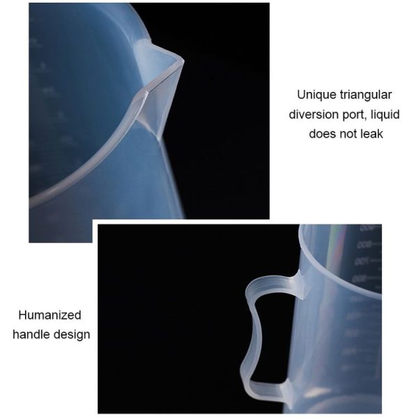 500ml PP Plastic Flask Digital Measuring Cup Cylinder Scale Measure Glass Lab Laboratory Tools (Transparent) - Image 4