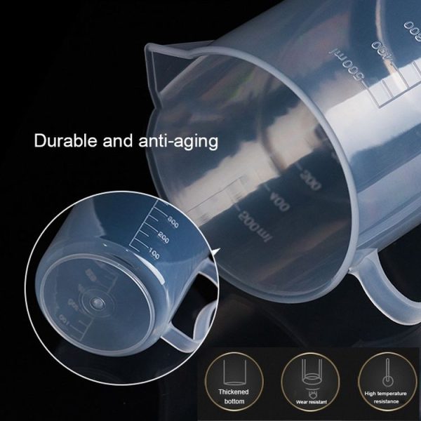 500ml PP Plastic Flask Digital Measuring Cup Cylinder Scale Measure Glass Lab Laboratory Tools (Transparent) - Image 5