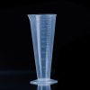 10 PCS 100ml Food Grade PP Plastic Flask Digital Cone Measuring Cup Cylinder Scale Measure Glass Lab Laboratory Tools (Transparent) - Image 2