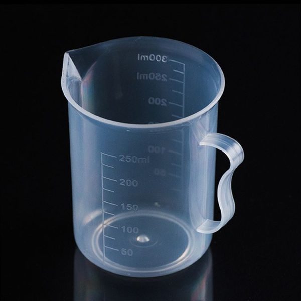 10 PCS 250ml Food Grade PP Plastic Flask Digital Measuring Cup Cylinder Scale Measure Glass Lab Laboratory Tools (Transparent) - Image 2
