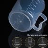 10 PCS 250ml Food Grade PP Plastic Flask Digital Measuring Cup Cylinder Scale Measure Glass Lab Laboratory Tools (Transparent) - Image 4