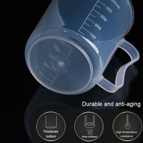 10 PCS 250ml Food Grade PP Plastic Flask Digital Measuring Cup Cylinder Scale Measure Glass Lab Laboratory Tools (Transparent) - Image 4