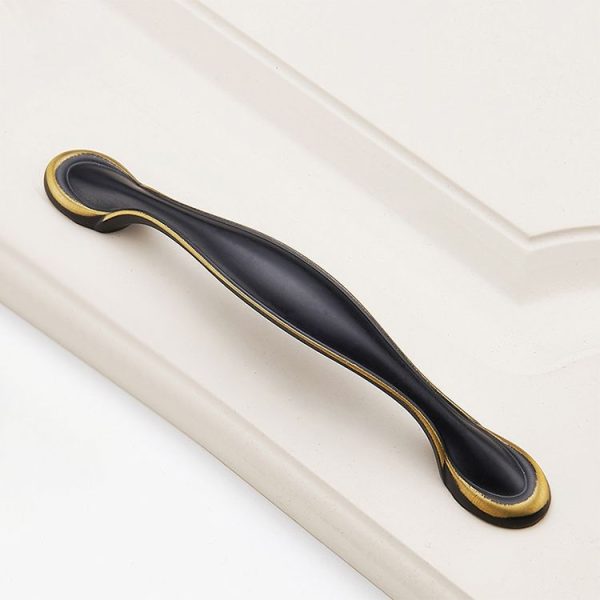 3 PCS 6591_128 Black Brass Antique Drawer Gradevin Cabinet Handle - Image 2