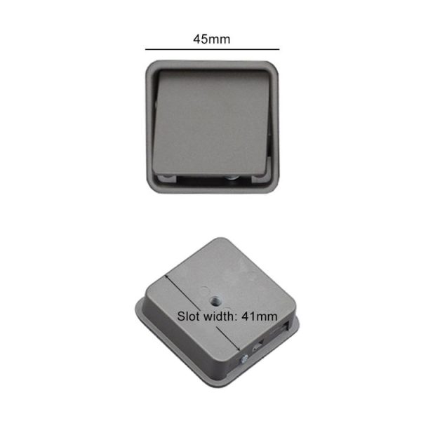 Simple Wardrobe Slotted Scrub Handle Concealed Recessed Drawer Invisible Handle, Single Hole (Black) - Image 3