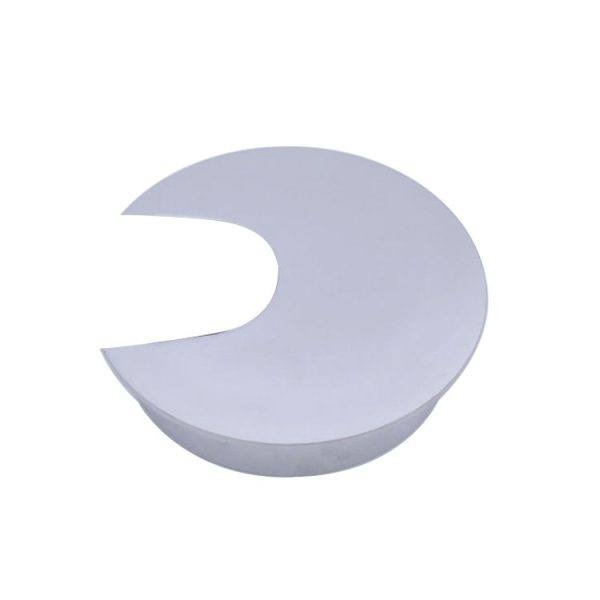 2 PCS Desk Computer Desktop Zinc Alloy Round Threading Box Hole Cover, Hole Diameter: 35mm (Matte Silver) - Image 2