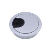 2 PCS Desk Computer Desktop Zinc Alloy Round Threading Box Hole Cover, Hole Diameter: 50mm (Matte Silver) - Image 2