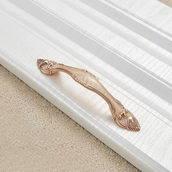 5 PCS 6566-96 Topaz Drawer Cabinet Door European Style Palace Gemstone Handle - Image 2