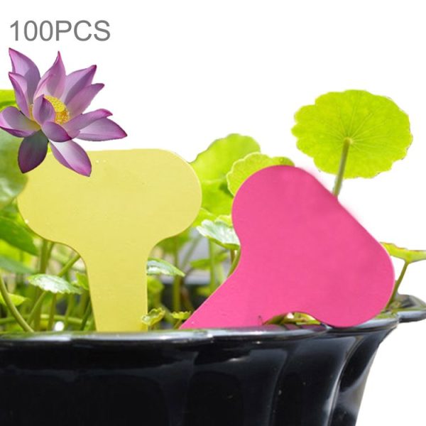 100PCS Floral Label Gardening Label Waterproof small card Insert Label Potted Label, Random Color Delivery