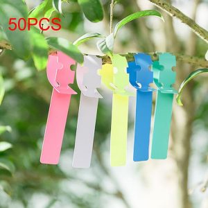 50 PCS Waterproof Label Floral Plant Label Gardening Label, Random Color Delivery