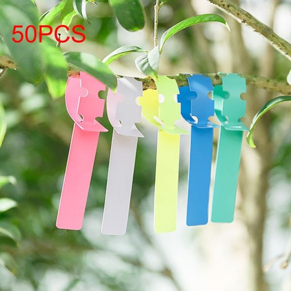 50 PCS Waterproof Label Floral Plant Label Gardening Label, Random Color Delivery