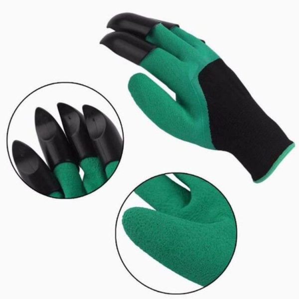 A Pair Latex Gloves ABS Gloves for Digging and Planting, The Right One with Claws - Image 4