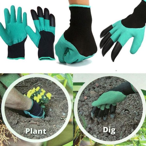 A Pair Latex Gloves ABS Gloves for Digging and Planting, The Right One with Claws - Image 6