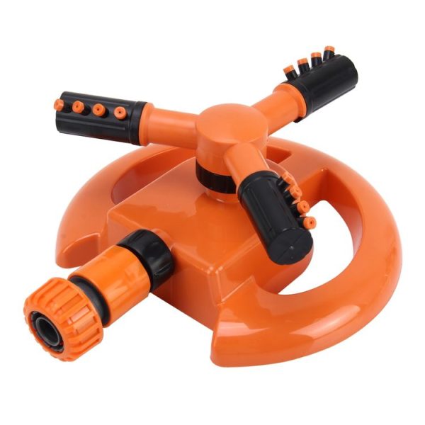 Garden Automatic Rotating Nozzle 360 Degree Rotary Automatic Sprinkler Garden Lawn Watering Nozzle Irrigation Nozzle, Applicable for 1 / 2 inch Water Pipes (Orange) - Image 6
