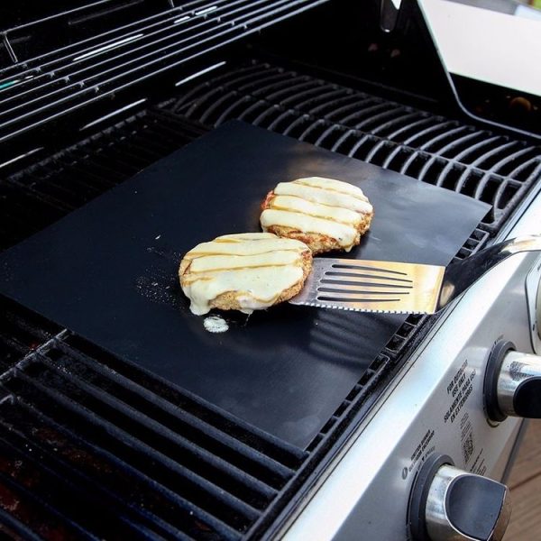 2 PCS 0.2mm Thick Barbecue Grill Mat Non-Stick BBQ Grill Mats, Size: 40x33CM (Black) - Image 7