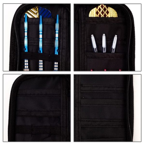 Professional Oxford Cloth Zipper Dart Bag Wallet Storage Darts Fabric Pack (Black) - Image 5