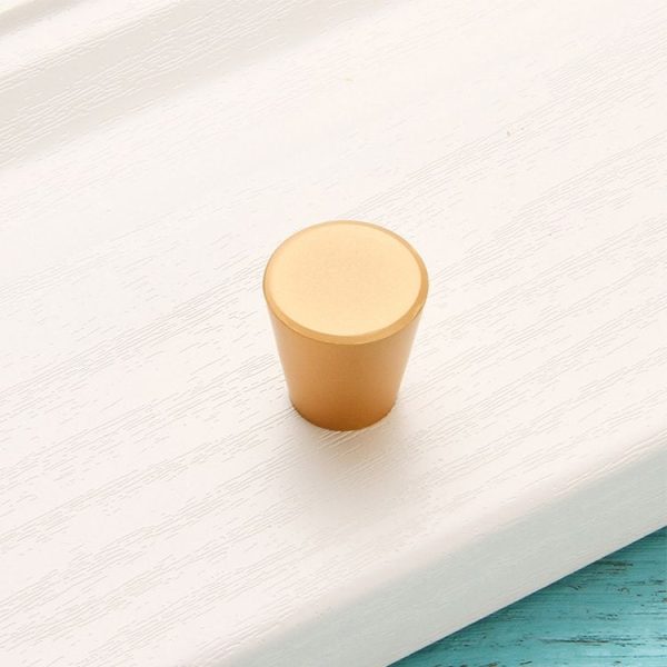 10 PCS 9001-Single Big Oval Drawer Cabinet Door Aluminum Alloy Handle (Gold) - Image 2