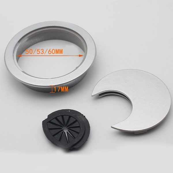 10 PCS Desk Computer Desktop Plastic Round Threading Box Hole Cover, Hole Diameter: 53mm - Image 3