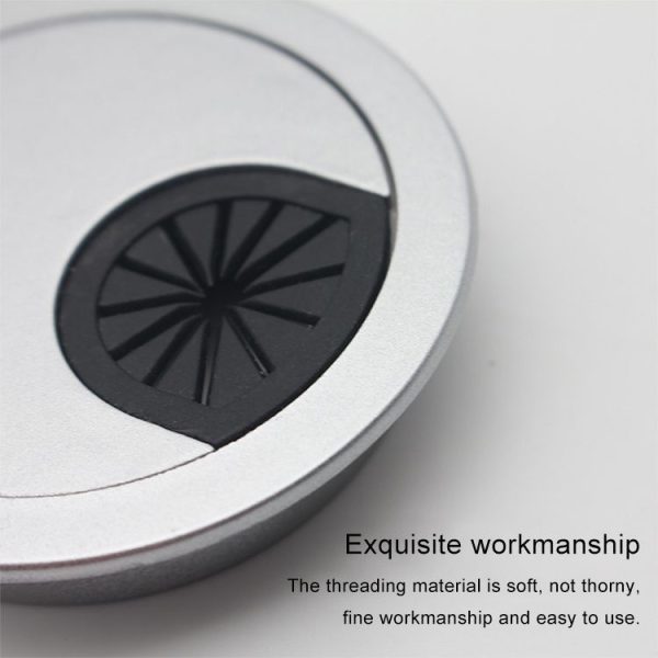 10 PCS Desk Computer Desktop Plastic Round Threading Box Hole Cover, Hole Diameter: 53mm - Image 4