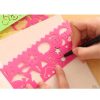 10 PCS Creative Candy Color Drawing Ruler Speed Sketchpad Art Ruler Template, Random Color Delivery - Image 3
