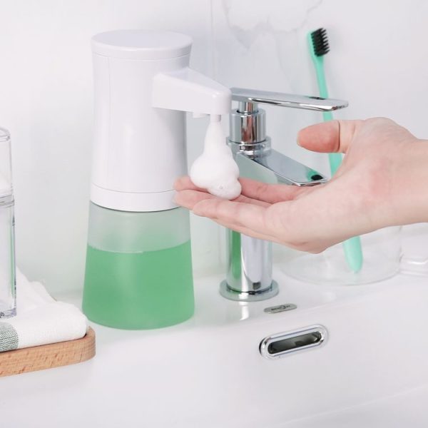 Smart Induction Foam Hand Washer Automatic Foam Soap Dispenser, Capacity: 350ml (White) - Image 8