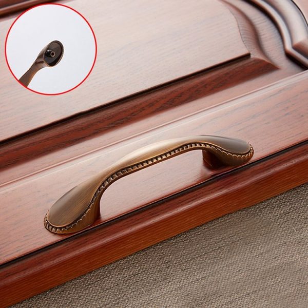 7 PCS Coffee 6009-96 Drawer Cabinet Door European Style Retro Copper Handle - Image 2