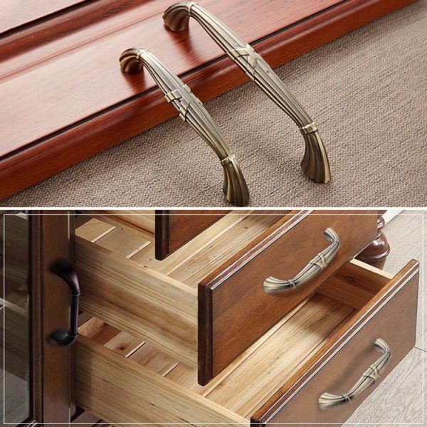 3 PCS 6046-128 Drawer Cabinet Door European Style Classical Bronze Handle (Red) - Image 5