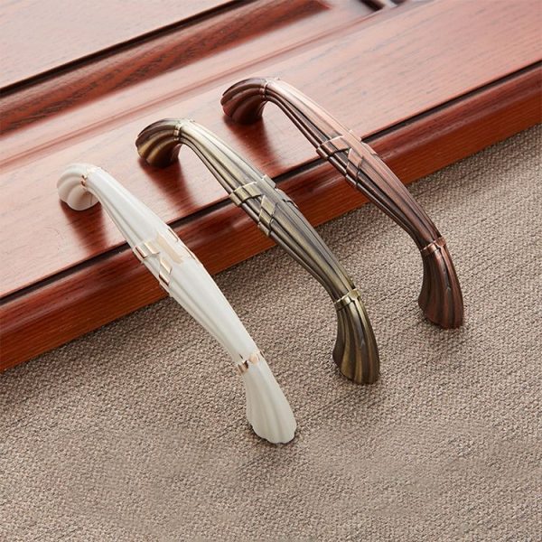 3 PCS 6046-128 Drawer Cabinet Door European Style Classical Bronze Handle (Red) - Image 6