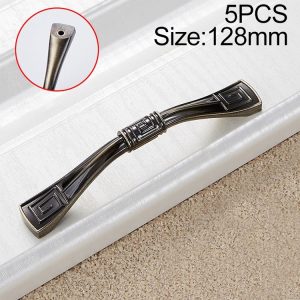 5 PCS 6056-96 Drawer Cabinet Door European Style Solid Handle (Cyan)