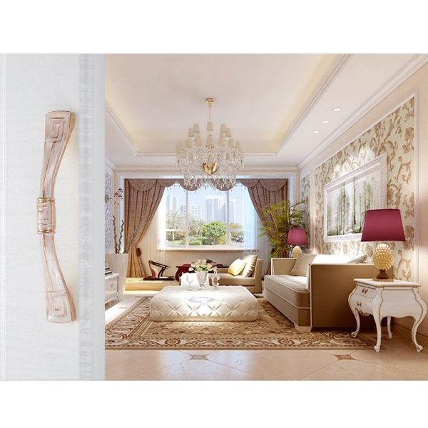 5 PCS 6056-96 White Amber Drawer Cabinet Door European Style Solid Handle - Image 6