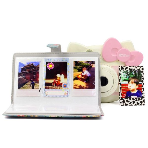 Rose Pattern 3 inch DIY PU Mini Creativity Insert Type 32 Pages Exquisite Photo Album for Polaroid - Image 4